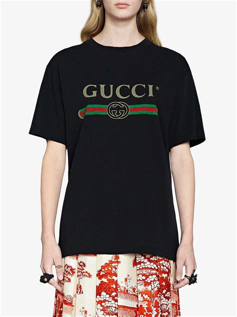 gucci black t-shirt women's|Gucci shirt euro.